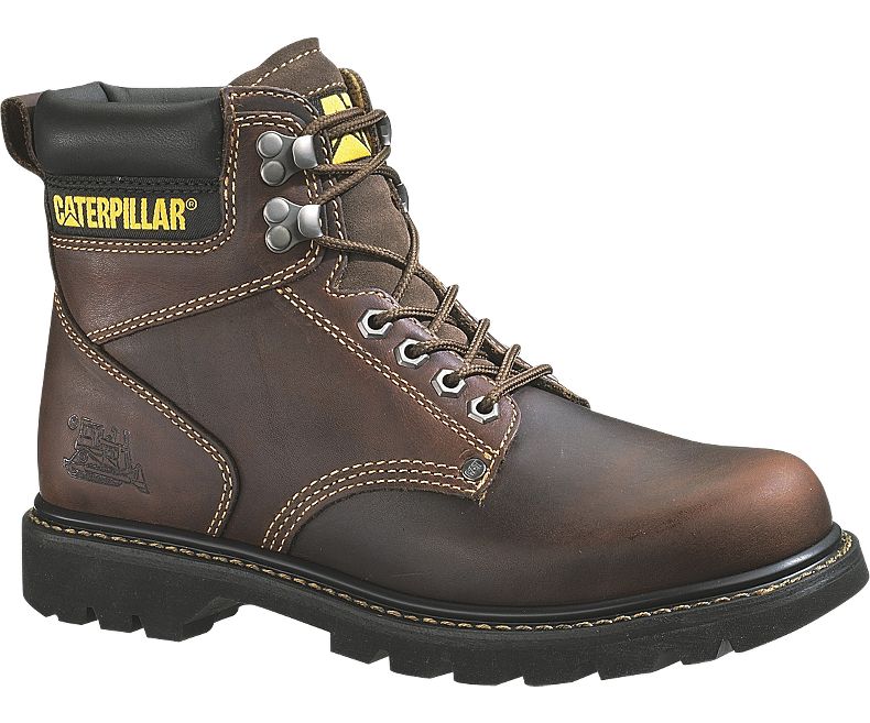 Cat® P72365-8-5W Caterpillar® Men's Second Shift Work Boot, Tan, Wide, Size-8.5