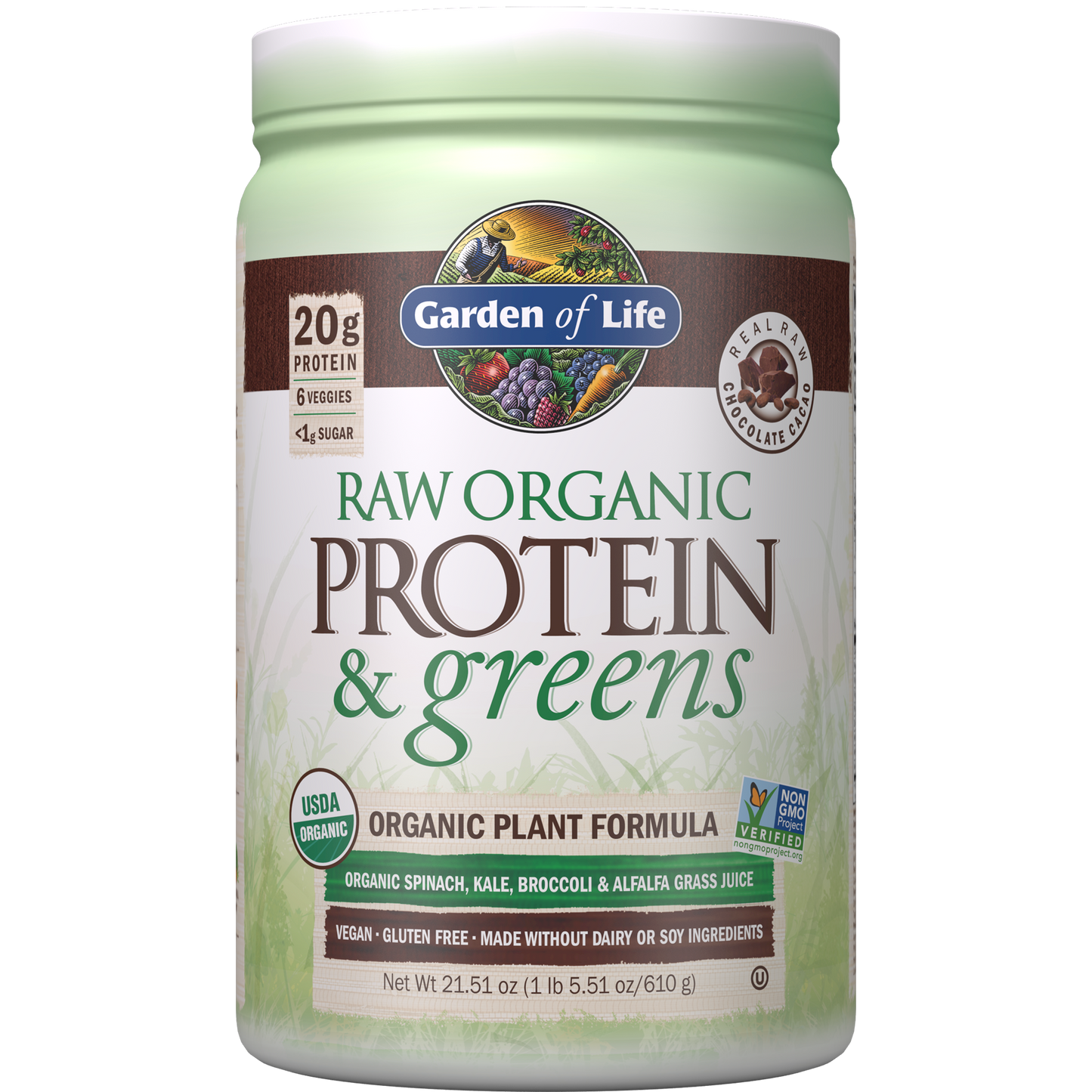 RAW Protein and Greens Chocolate