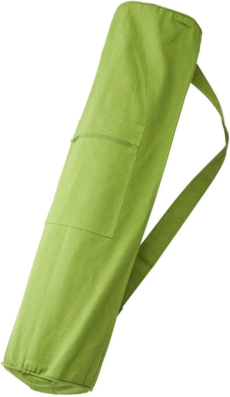 Sol Living Lightweight Cotton Yoga Mat Carrier, Eco-Friendly Yoga Mat Bag with Closure for Safety & Security - Various Designs