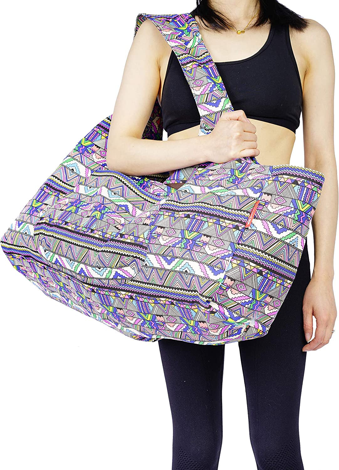 Aozora Yoga Mat Bag Large Yoga Mat Tote Sling Carrier with Pockets Fits Mats with Multi-Functional Storage Pockets Light and Durable