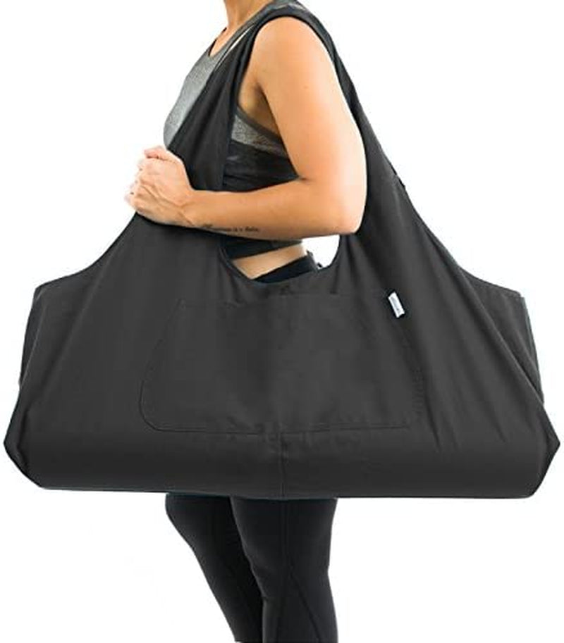Yogiii Large Yoga Mat Bag | the ORIGINAL Yogiiitotepro | Large Yoga Mat Tote Sling Carrier with Side Pocket | Fits Most Size Mats