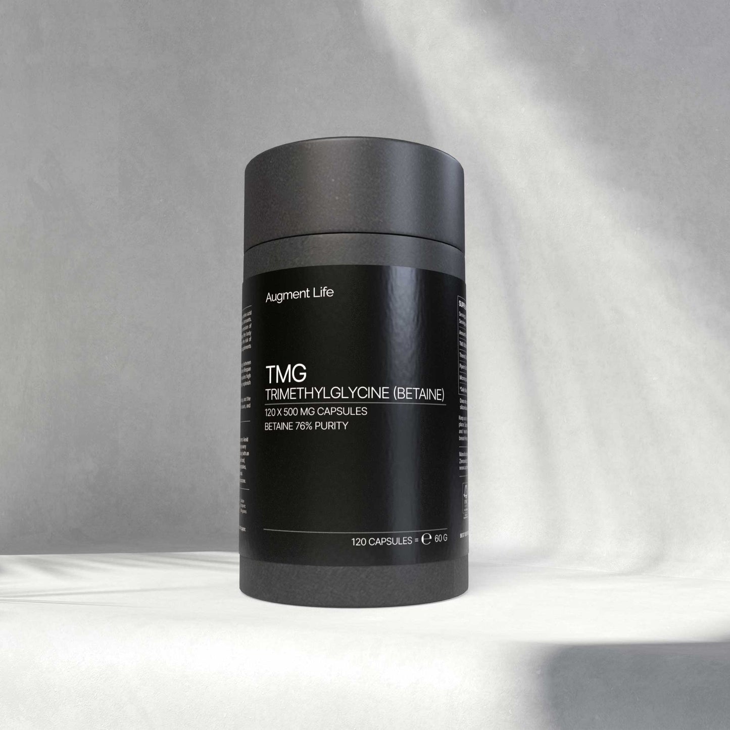 TMG (Betaine) - 500 mg x 120 capsules - Trimethylglycine, 76% Betain