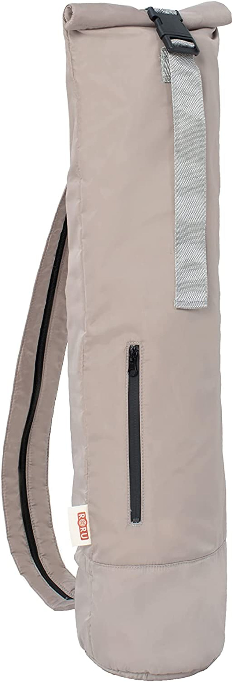 RORU Concept Large Yoga Mat Tote Carrier Bag, Front Pocket with Zipper, Unisex, Washable, Water Proof, Adjustable Size