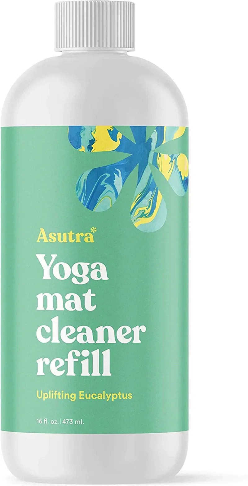 ASUTRA Organic Yoga Mat Cleaner Bundle Pack, 4 Fl Oz (Pack of 3) | Works for All Mats & No Slippery Residue | Restores and Refreshes Yoga Mats and Props | Citrus, Eucalyptus, and Lavender | Deep-Cleansing Natural Cleaner for Fitness Gear & Gym Equipment