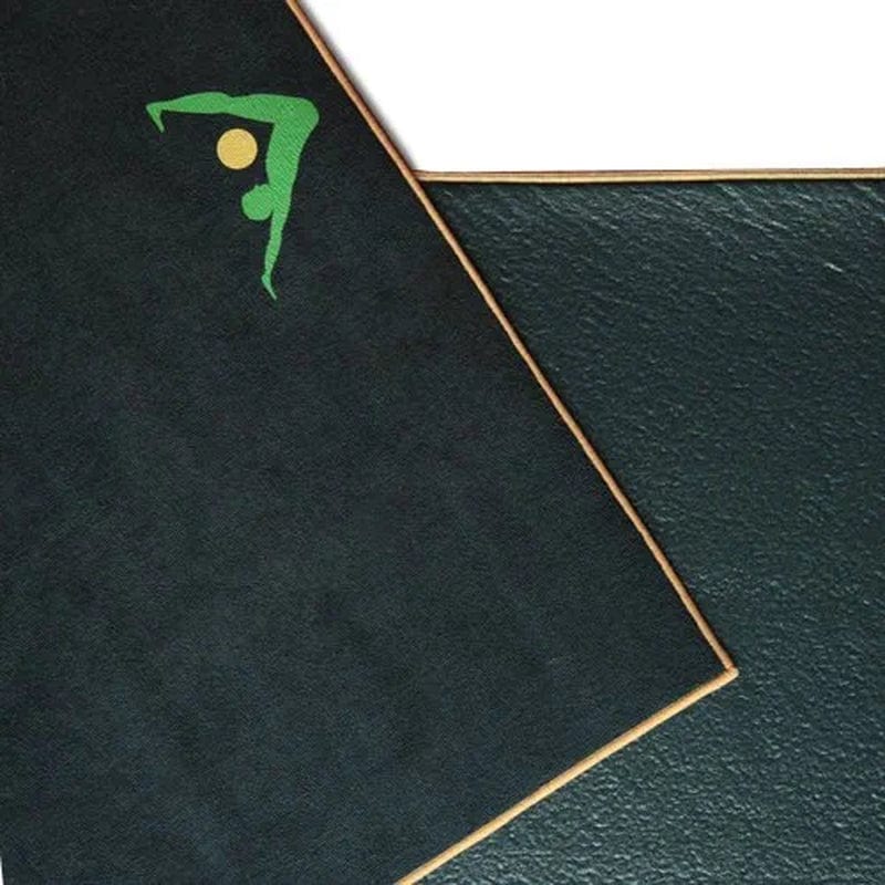 AURORAE Synergy 2In1 Hot Yoga Mat with Integrated Non Slip Microfiber Towel. No Slipping No Bunching/Odor Patent Protected