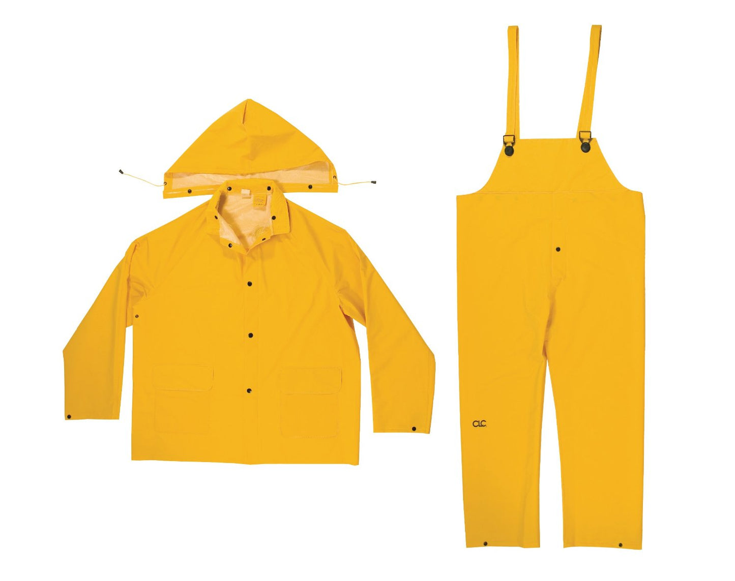 CLC R101L 3 Piece Heavyweight PVC Rain Suit, Yellow, Large