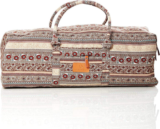 #Doyouryoga Full-Zip Extra Large Yoga Mat Tote Bag with Multi-Functional Storage Pockets for Sports Gym Pilates »Ghanpati«