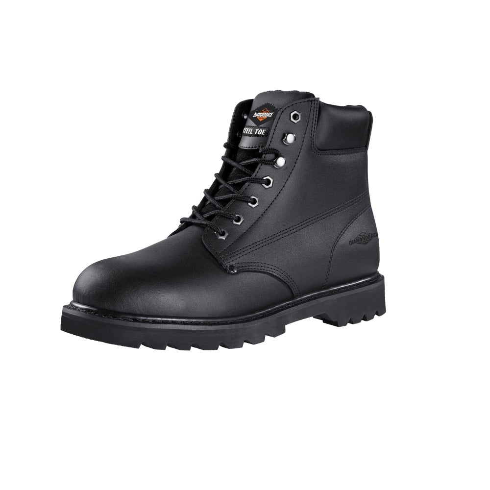 Diamondback 655SS-9.5 Work Boots, 9.5, Black
