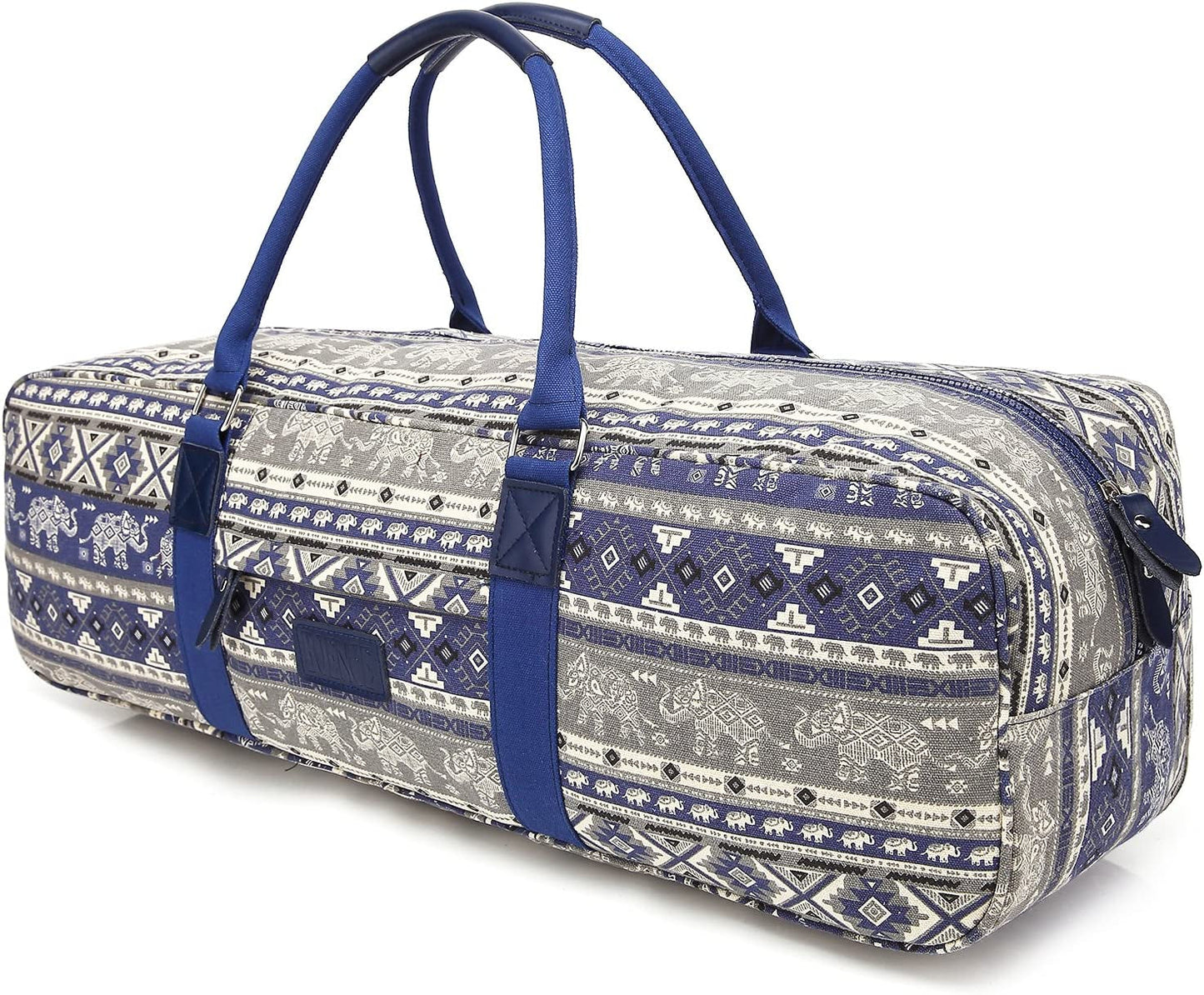 Boence Yoga Bag, Printed Canvas Large Yoga Mat Tote Bag Sport Gym Storage Bag - Size 27"X8"X8"