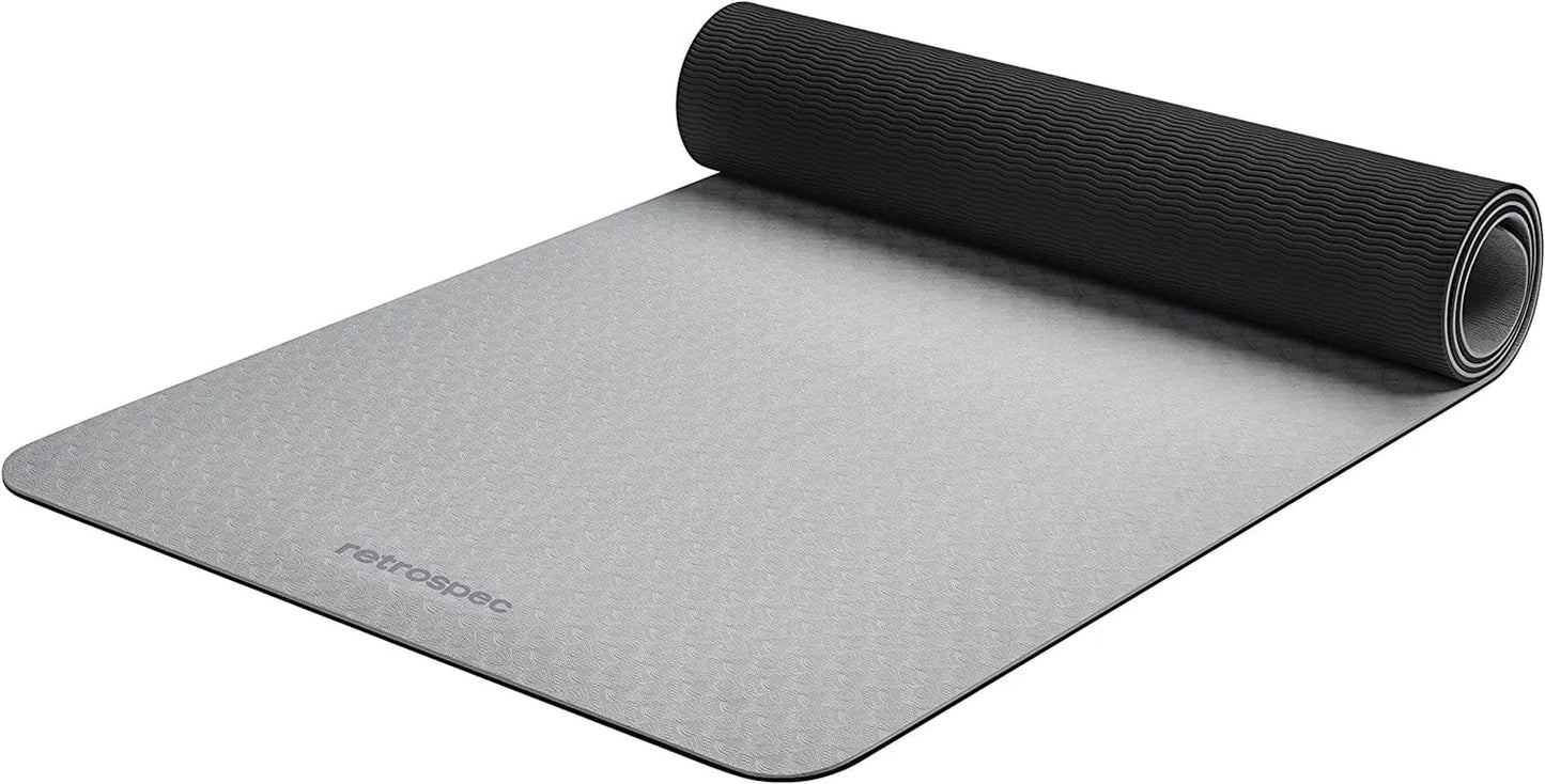 Retrospec Zuma Yoga Mat for Men & Women - Outdoor & Indoor Non Slip Exercise Mat for Hot Yoga, Pilates, Stretching Floor & Fitness Workouts
