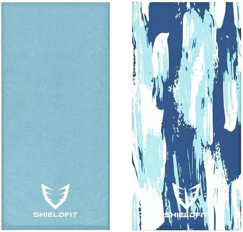 Shield Fit Workout-Fast Absorbent and Super Light, Odour Free Gym, Yoga, Sports, Towel for Mens and Womens (Tectonic X Red)