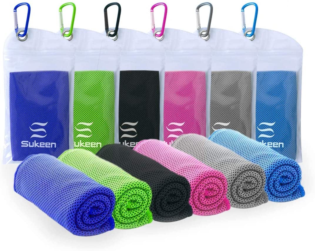 Sukeen Cooling Towel (40"X12") Bulk Ice Towel,Soft Breathable Chilly Towel,Microfiber Towel for Yoga,Sport,Running,Gym,Workout,Camping,Fitness,Workout & More Activities
