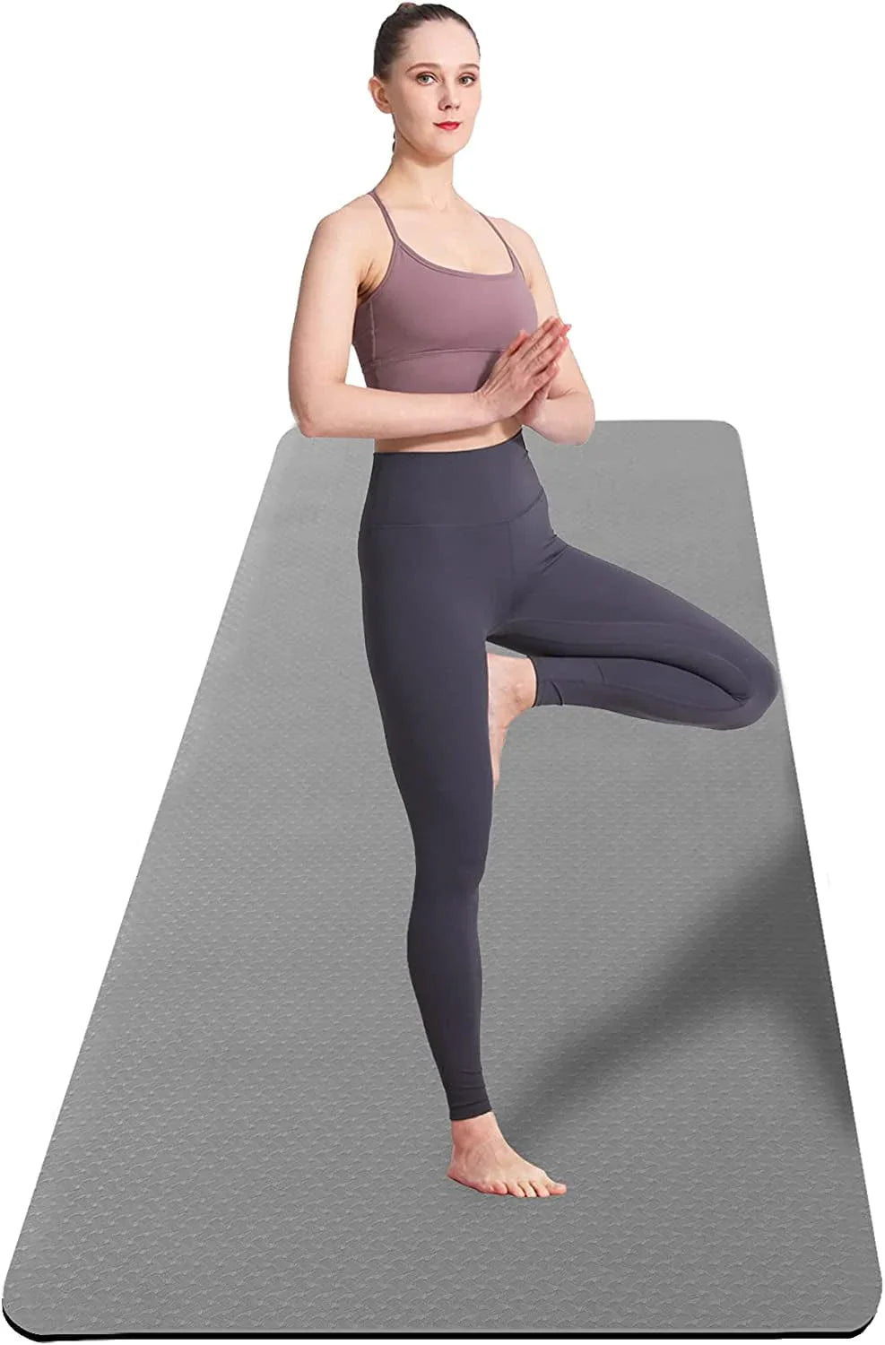 UMINEUX Extra Wide Yoga Mat for Women and Men, 72"X 32"X 1/4", Eco-Friendly TPE Yoga Mat Non Slip, Large Workout Mats,Perfect for Barefoot Exercise (Yoga, Pilates, Fitness, Meditation)