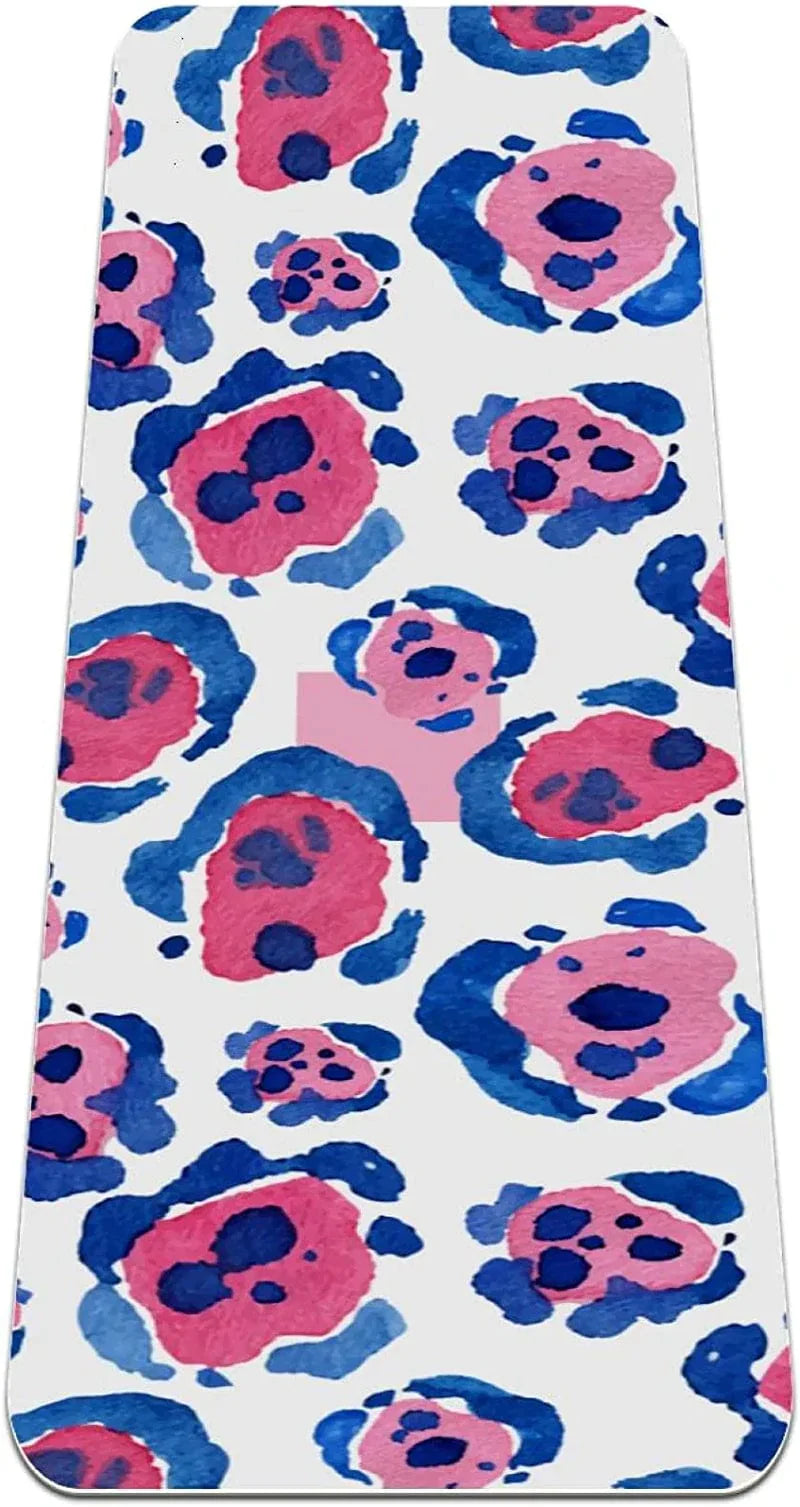 WXVOVXW Yoga Mat 72 X 24 Animal Print Pattern Eco Friendly Non Slip Fitness Exercise Mat for Pilates and Floor Exercises