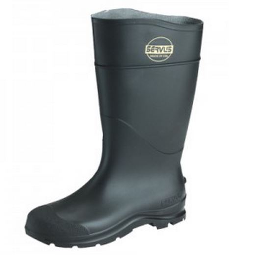 Servus 18822-7 Non-Insulated Mens CT Hi-Knee Boot, Black, Size 7