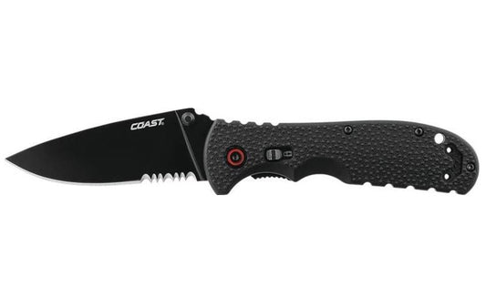 Coast 20822 Assist Max Lock Folding Knife, Stainless Steel, Nylon Handle, 8-1/2" L