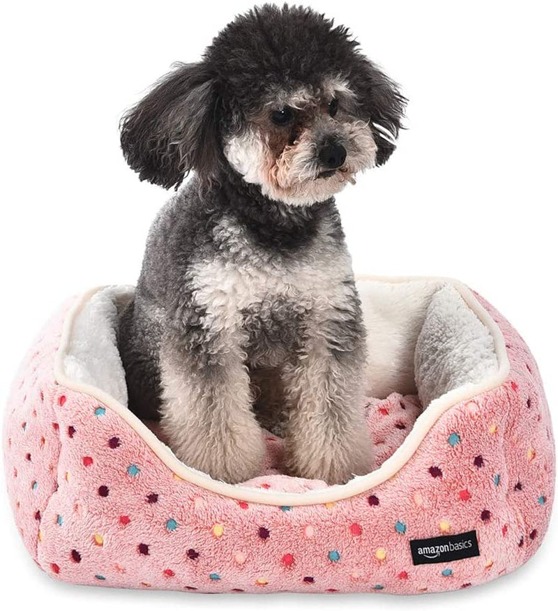 Amazonbasics Cuddler Pet Bed - Soft and Comforting - Medium, Grey