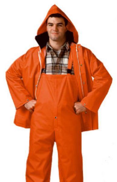 Comfort-Tuff S63219-2X Jacket & Bib Overall Complete Rainsuit, Blaze Orange, XXL
