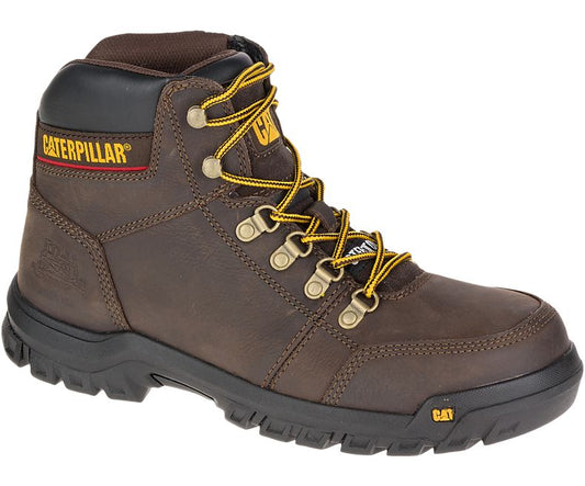 Cat P90803-10M Men's Outline Slip Resistant Steel Toe Work Boot, Medium, Size 10
