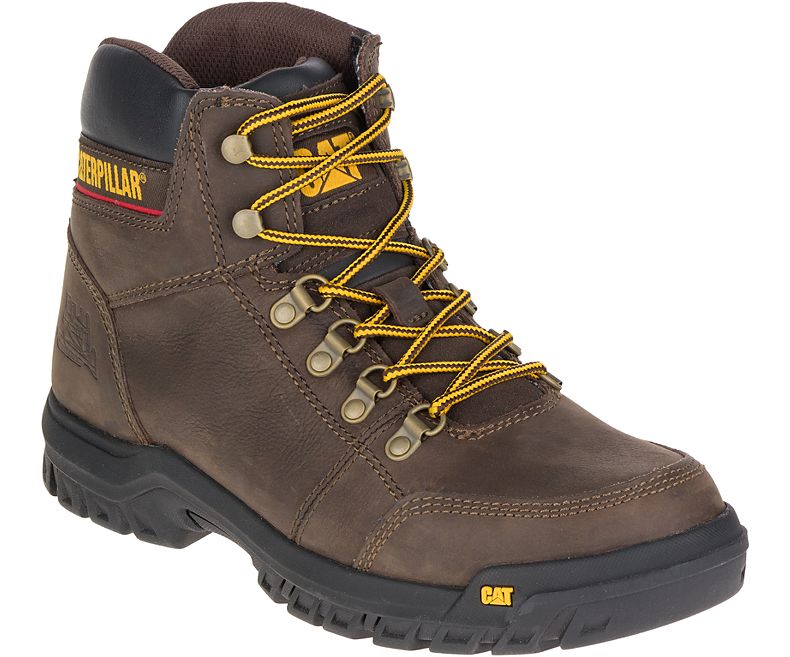 Cat P90803-10.5W Mens Outline Slip Resistant Steel Toe Work Boot, Wide,Size 10.5