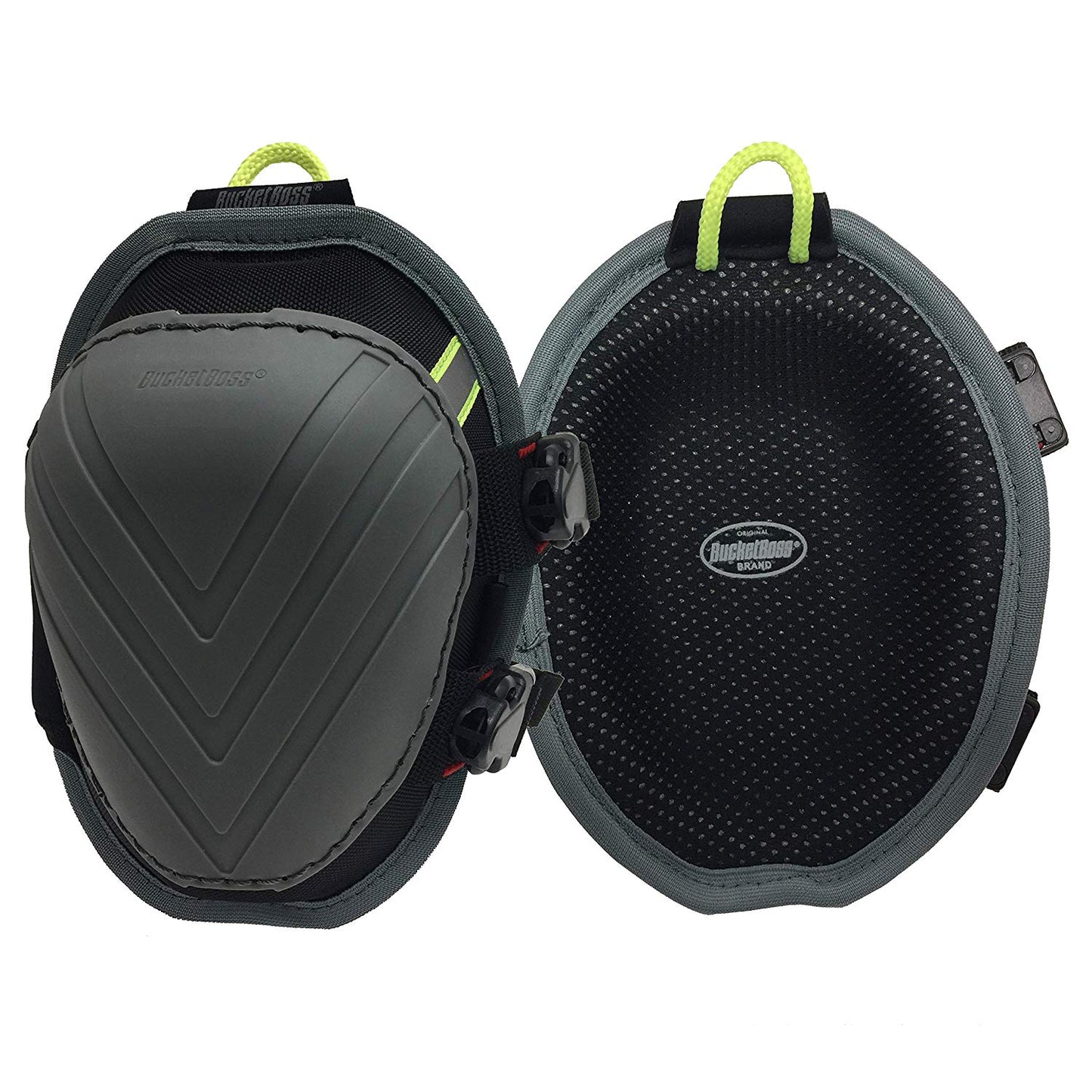 Bucket Boss FX2 Molded Nonmar Knee Pad with Elastic Straps & Buckle Closure