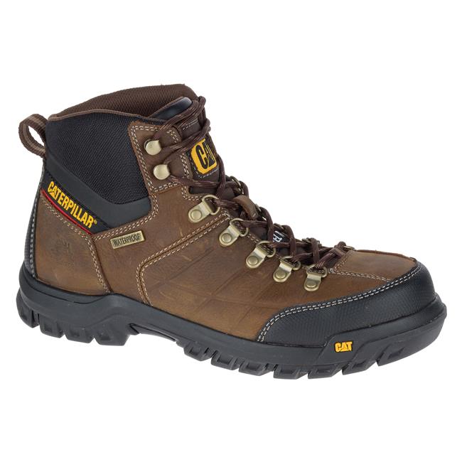 CAT P90935-13.0M Men's Threshold Waterproof Steel-Toe Work Boot, Brown, 13 Med