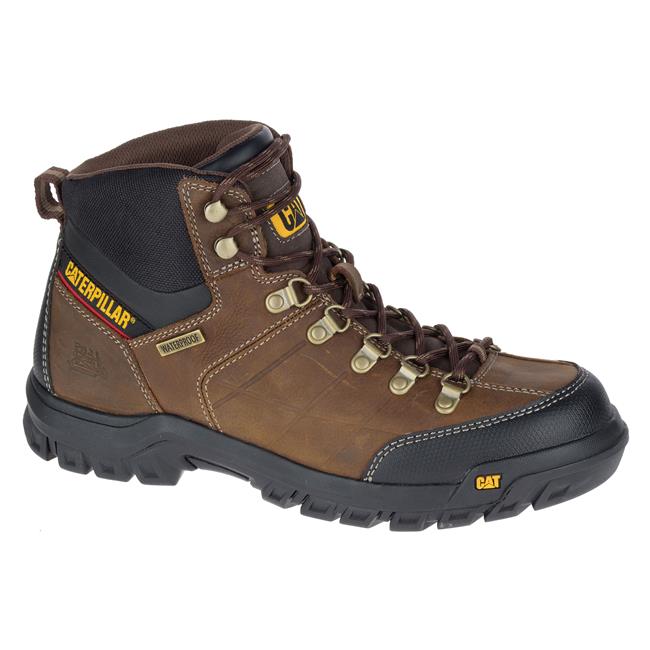 CAT P74128-10.5M Men's Soft-Toe Threshold Waterproof Work Boot, Brown, 10.5 Med