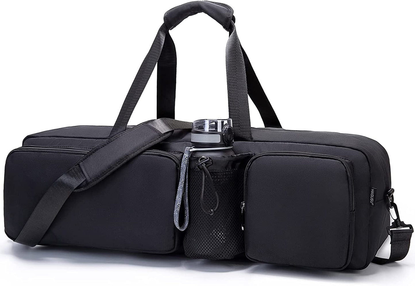 Yoga Mat Bag, HAGUSU Waterproof Large Yoga Bags and Carriers Tote Bag for Women Men, Yoga Mat Gym Tote Sports Duffle Bag Carry Bag with Wet Pocket & Shoulder Strap for Yoga Pilates Workout Dancing Gym