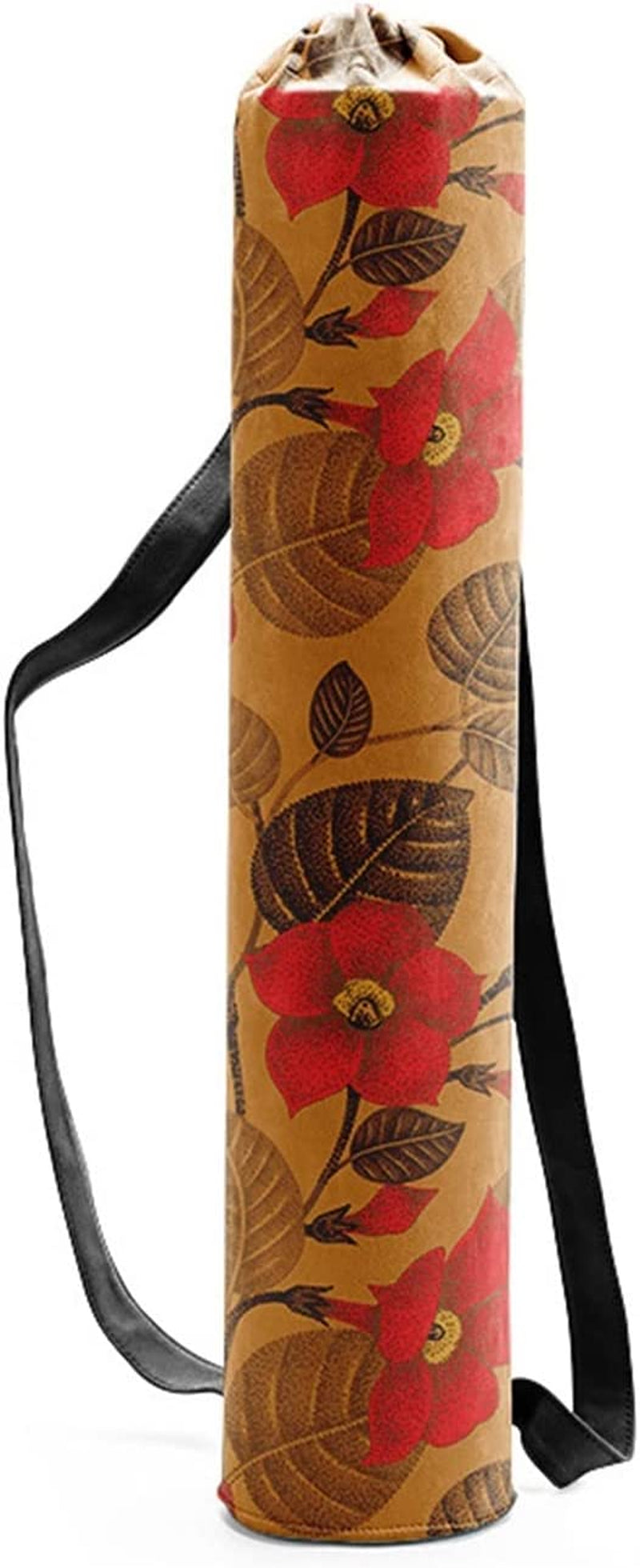 Yoga Mats Sports Mat Bag Portable Yoga Mat Bag Sports Fitness Print Canvas Drawstring Yoga Bag Outdoor Pilates Fashion Fitness Bag Foam Rollers