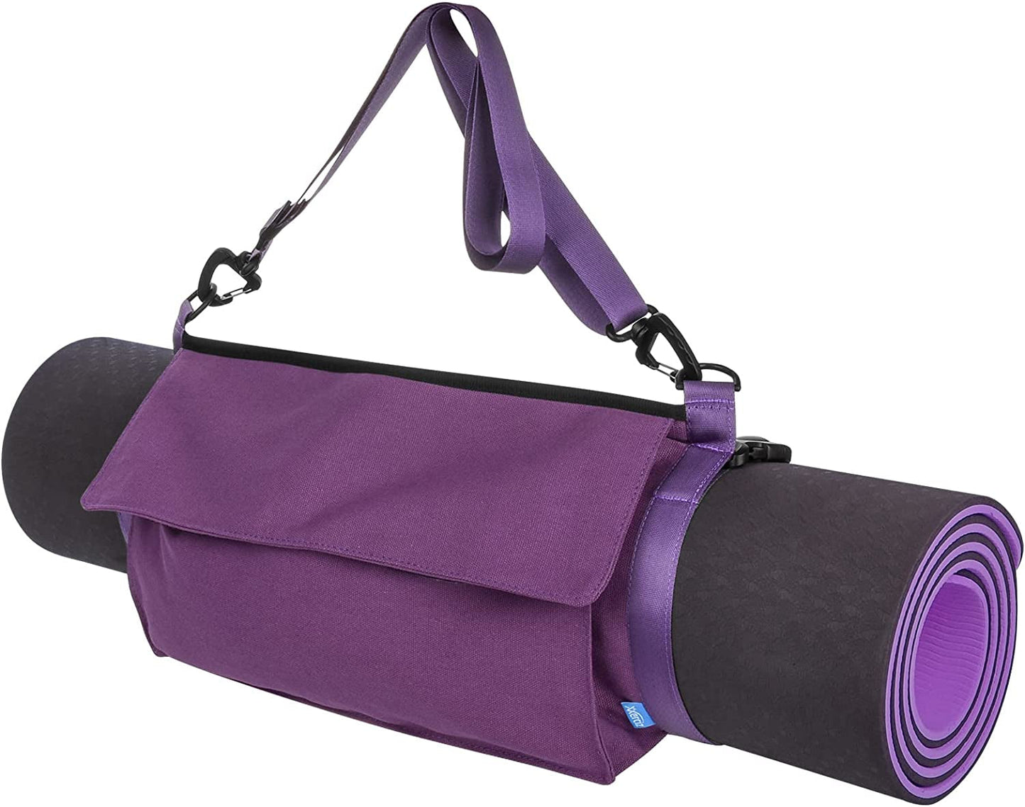 Xxerciz Yoga Mat Bag, Yoga Mat Carrier Pouch Tote with Adjustable Shoulder Straps and Large Size Storage Pockets, Light and Easy-Clean, Fits Most Size Mats