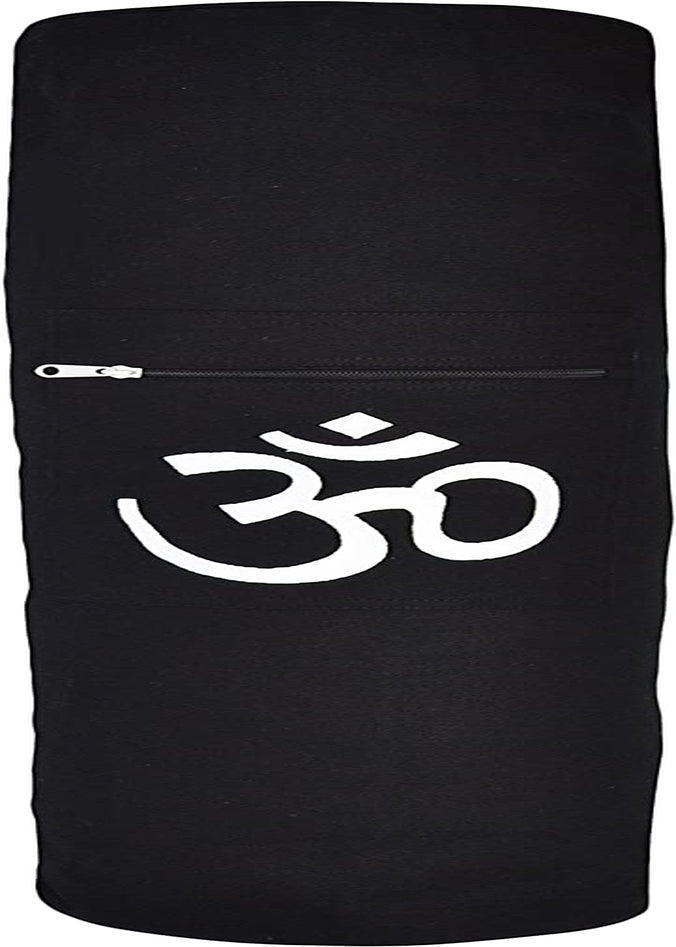 Yogaaccessories (TM Black OM Cotton Yoga Mat Bag