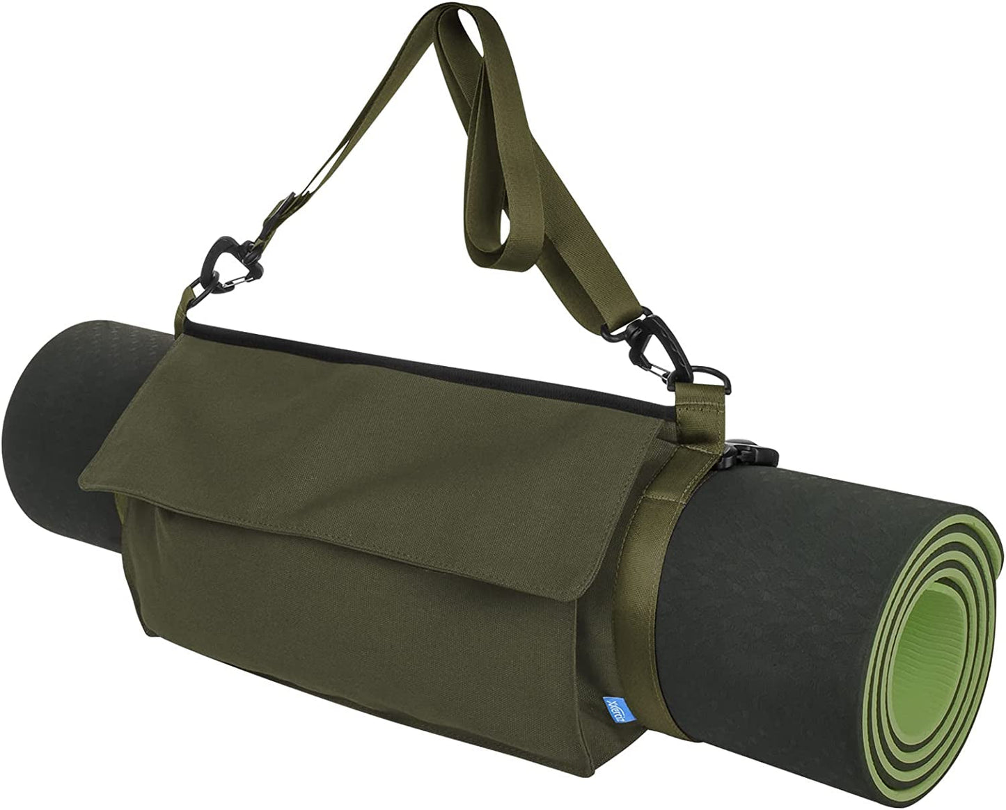 Xxerciz Yoga Mat Bag, Yoga Mat Carrier Pouch Tote with Adjustable Shoulder Straps and Large Size Storage Pockets, Light and Easy-Clean, Fits Most Size Mats