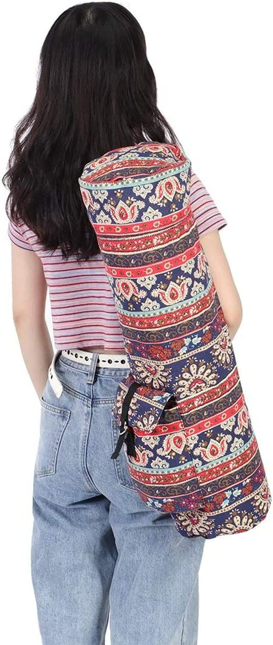 Socobeta Yoga Mat Bag, Yoga Bag Canvas for Cell Phone for Other Essential for Gym