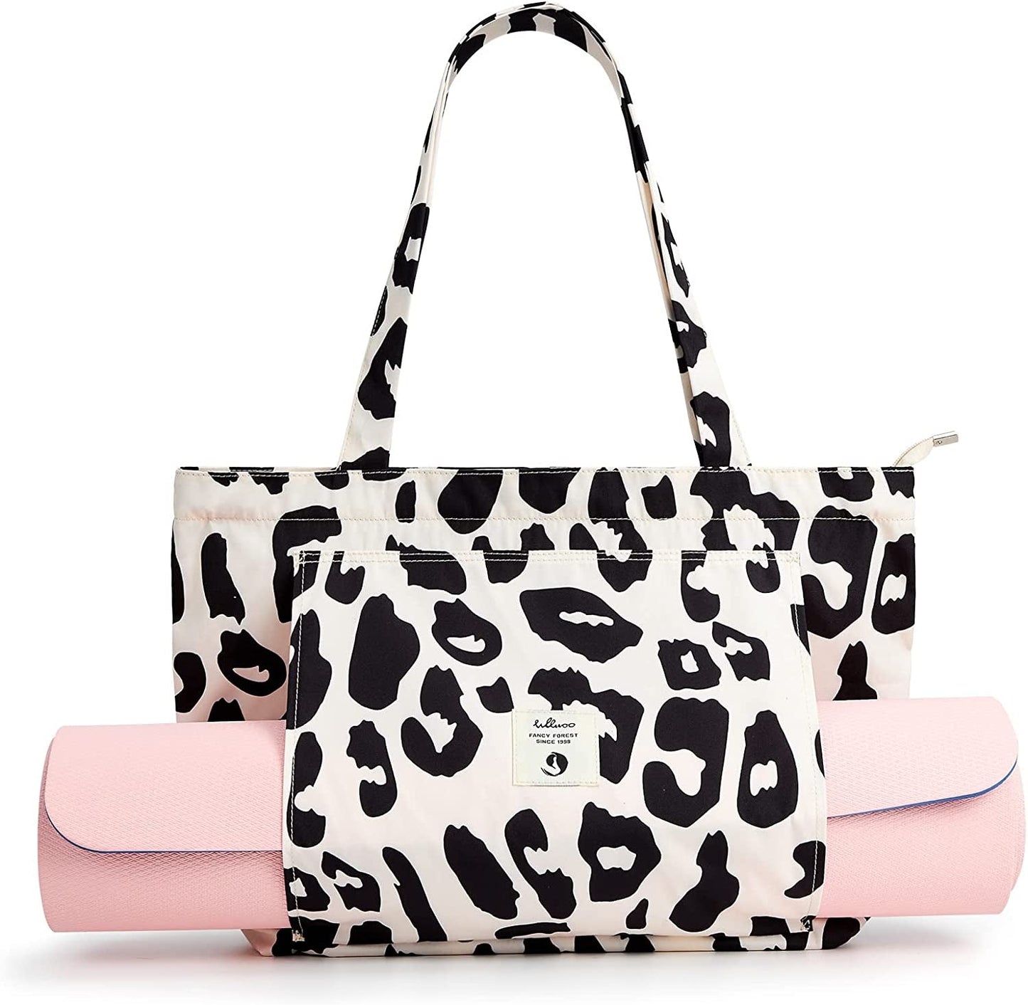 WLLWOO WLLWOO Yoga Bags for Women with Yoga Mats Bags Carrier Carryall Canvas Tote for Pilates Shoulder for Travel Office Beach Workout