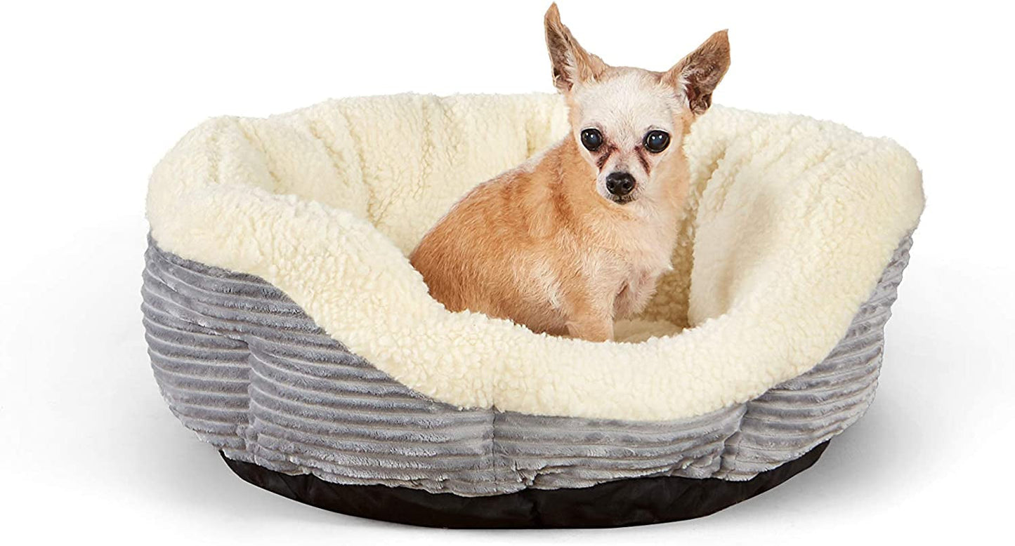 Self Warming Pet Bed for Cat or Dog, Rectangle, 24 X 20 X 7 Inches