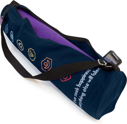 Bean Products Yoga Mat Bags from a Multitude of Cotton Colors - 2 Sizes - Choose Large for Standard Mats or Extra Large for Oversize or More Room for Accessories