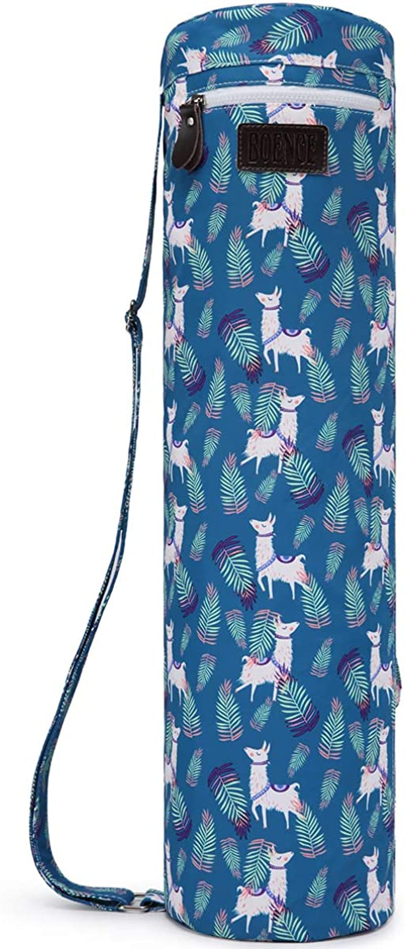 Boence Yoga Mat Bag, Full Zip Exercise Yoga Mat Sling Bag with Sturdy Canvas, Smooth Zippers, Adjustable Strap, Large Functional Storage Pockets - Fits Most Size Mats