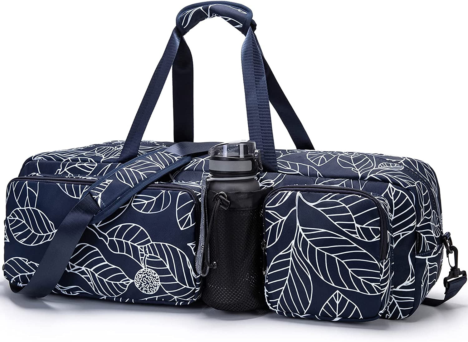 Yoga Mat Bag, HAGUSU Waterproof Large Yoga Bags and Carriers Tote Bag for Women Men, Yoga Mat Gym Tote Sports Duffle Bag Carry Bag with Wet Pocket & Shoulder Strap for Yoga Pilates Workout Dancing Gym
