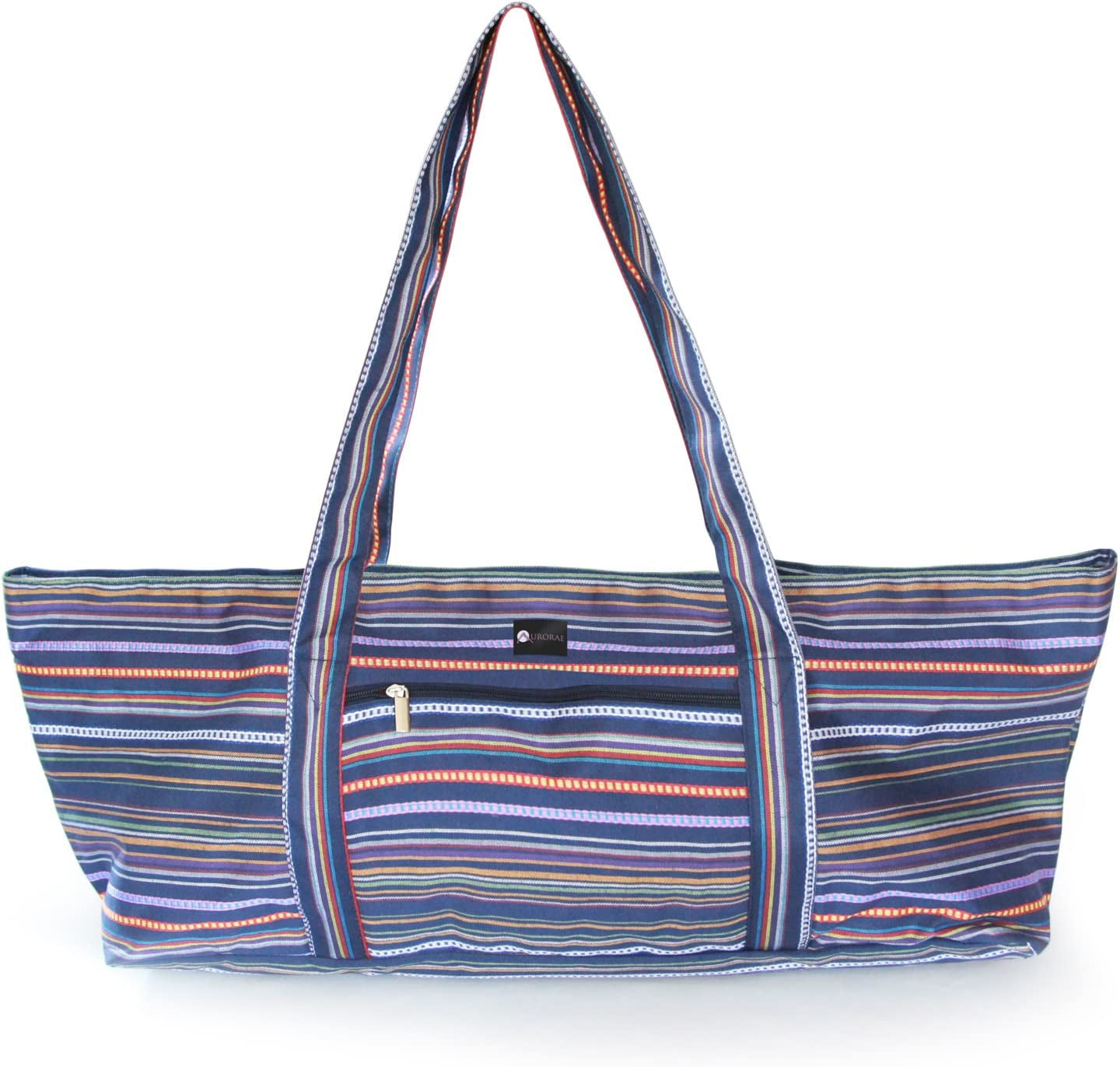 AURORAE Yoga Mat Tote Bag, Extra Wide to Fit Most Yoga Mats and Accessories, In