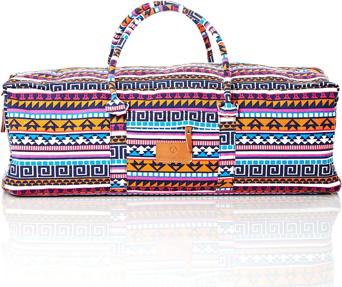 #Doyouryoga Full-Zip Extra Large Yoga Mat Tote Bag with Multi-Functional Storage Pockets for Sports Gym Pilates »Ghanpati«