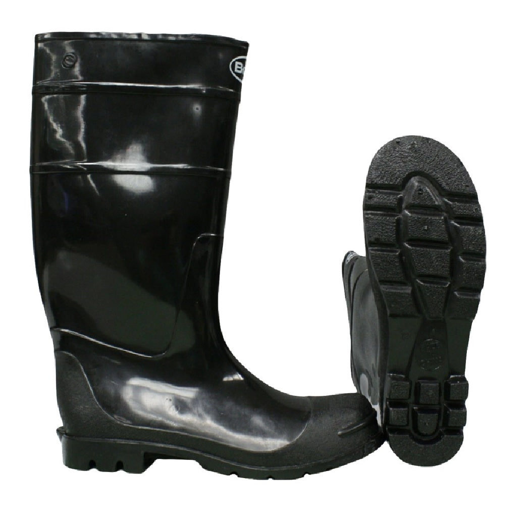 Boss 2KP200109 Knee Boots, Black, PVC Upper, 9 Inch