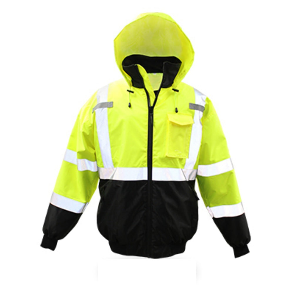 Boss 3NR40013X High Visibility Bomber Jacket, Yellow, 3XL