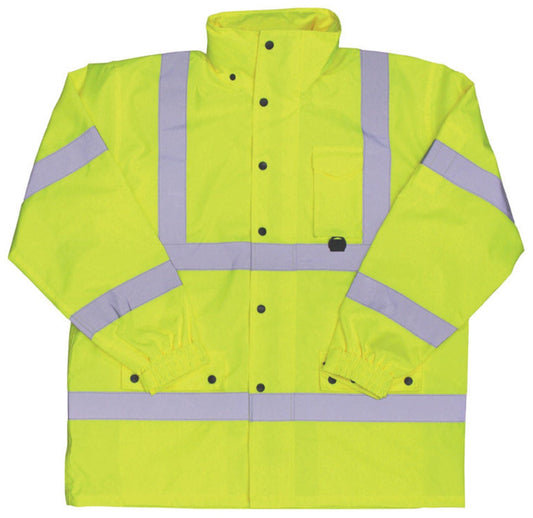 Boss 3NR60003X High Visibility Waterproof Rain Jacket, 3XL