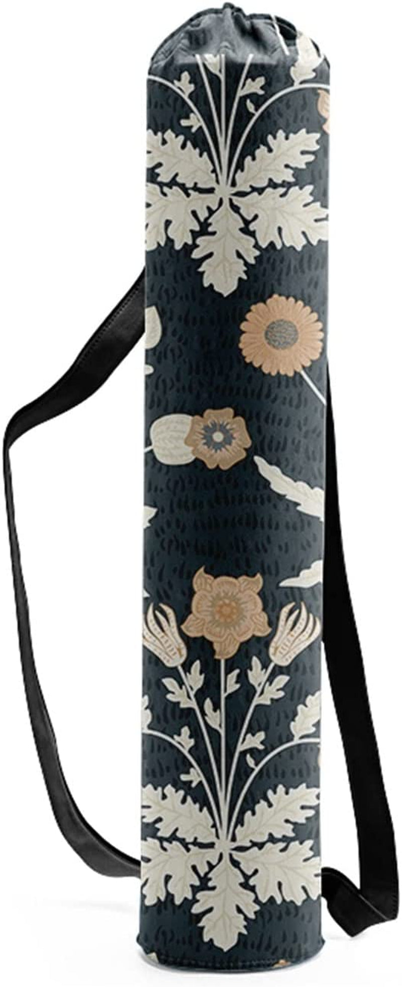 Yoga Mats Sports Mat Bag Portable Yoga Mat Bag Sports Fitness Print Canvas Drawstring Yoga Bag Outdoor Pilates Fashion Fitness Bag Foam Rollers