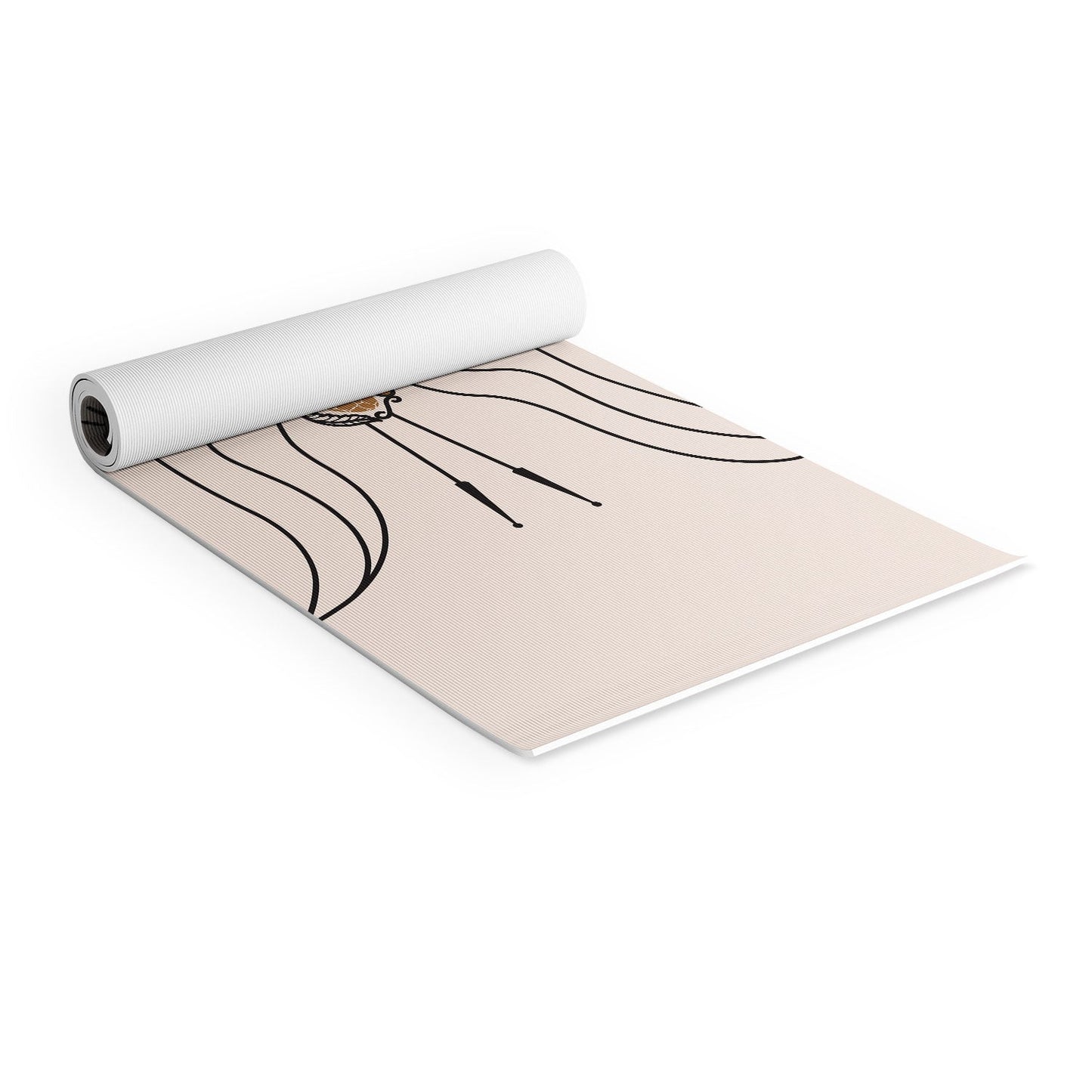 Desert Angel In Black Cream Yoga Mat (DS) DD