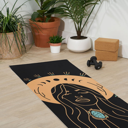 Desert Angel in Peach Grey Yoga Mat (DS) DD
