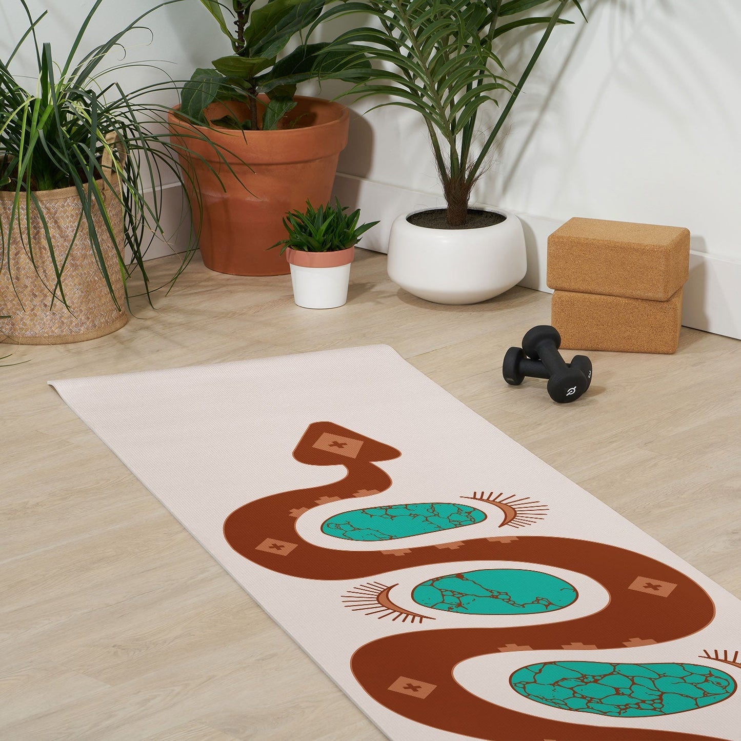 Southwestern Slither Yoga Mat (DS) DD