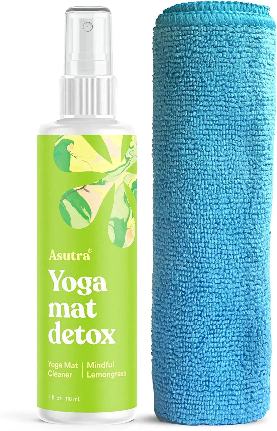ASUTRA Organic Yoga Mat Cleaner Bundle Pack, 4 Fl Oz (Pack of 3) | Works for All Mats & No Slippery Residue | Restores and Refreshes Yoga Mats and Props | Citrus, Eucalyptus, and Lavender | Deep-Cleansing Natural Cleaner for Fitness Gear & Gym Equipment