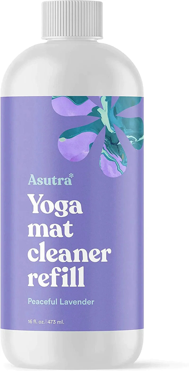 ASUTRA Organic Yoga Mat Cleaner Bundle Pack, 4 Fl Oz (Pack of 3) | Works for All Mats & No Slippery Residue | Restores and Refreshes Yoga Mats and Props | Citrus, Eucalyptus, and Lavender | Deep-Cleansing Natural Cleaner for Fitness Gear & Gym Equipment