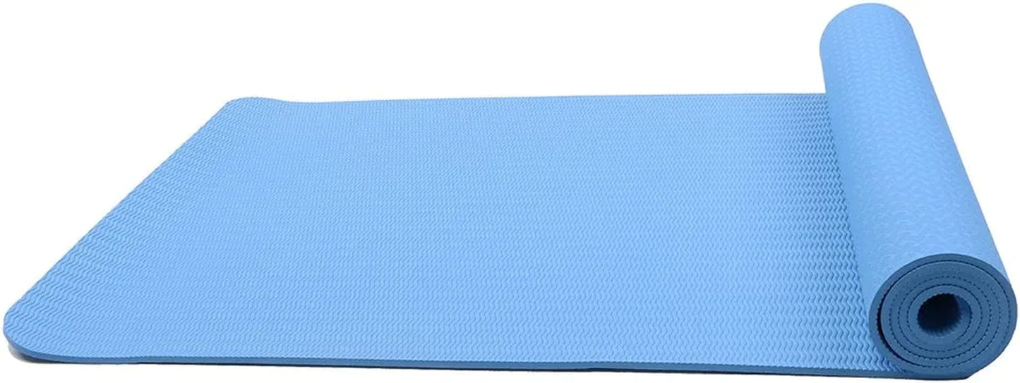 Attraction Design Yoga Mat Non Slip Exercise Mat Extra Thick Workout Mat for Yoga, Eco Friendly Exercise Yoga Mat High Density Fitness Pilates Mat with Carrying Strap, 72"X 24"X 6Mm